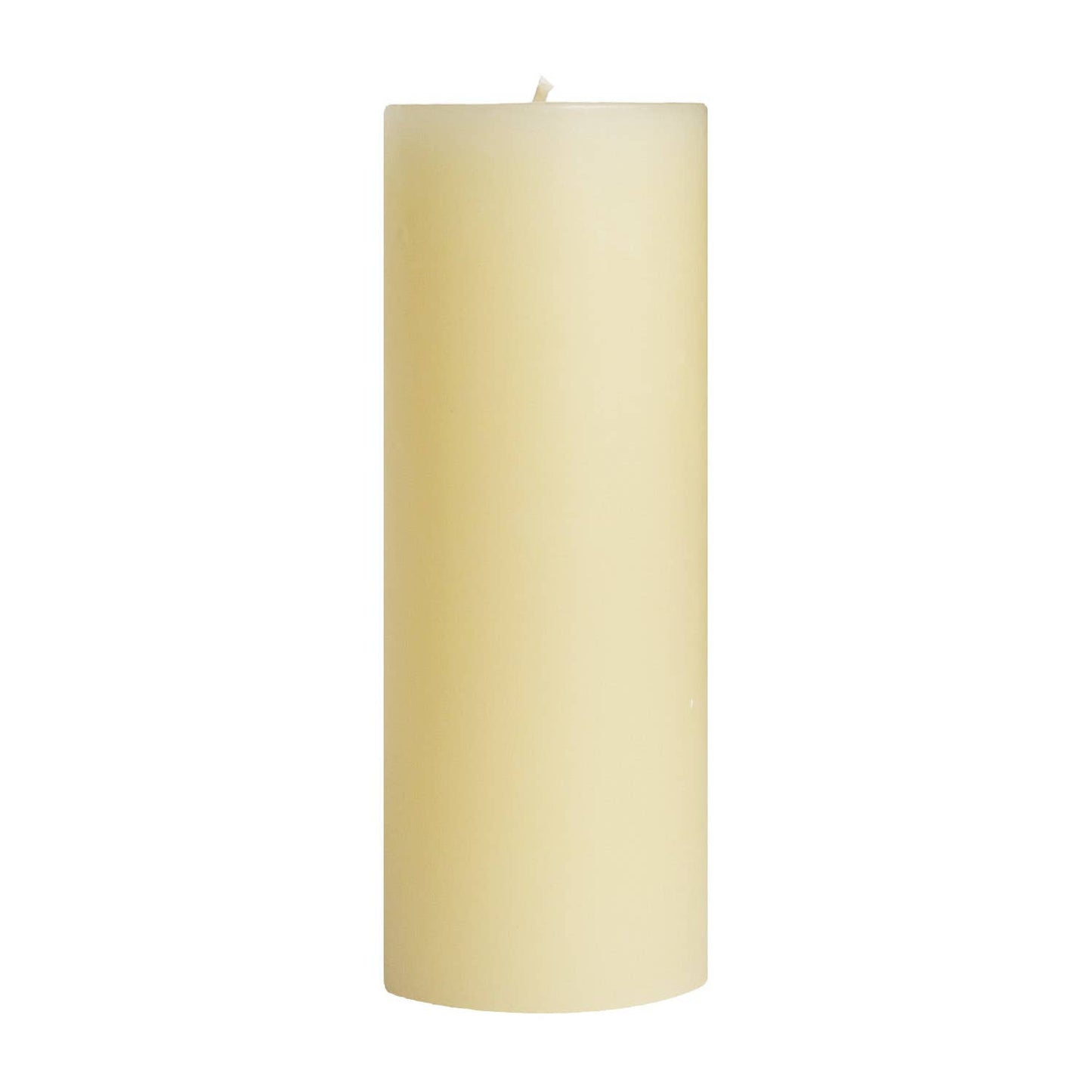 Off White Unscented Pillar Candles - set of 2