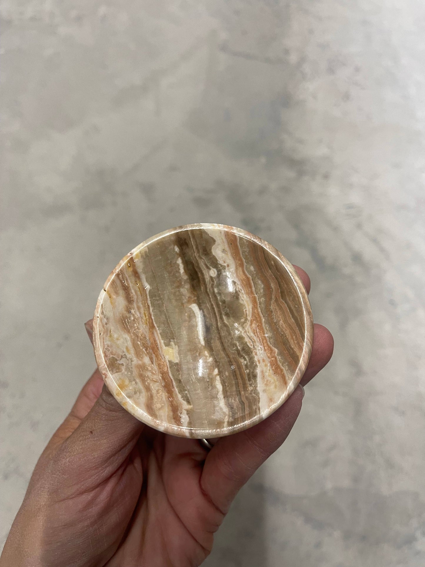 Banded onyx mini bowl 