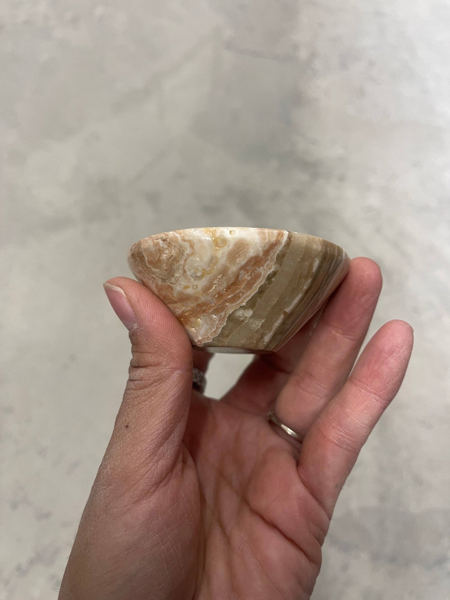 Banded onyx mini bowl 