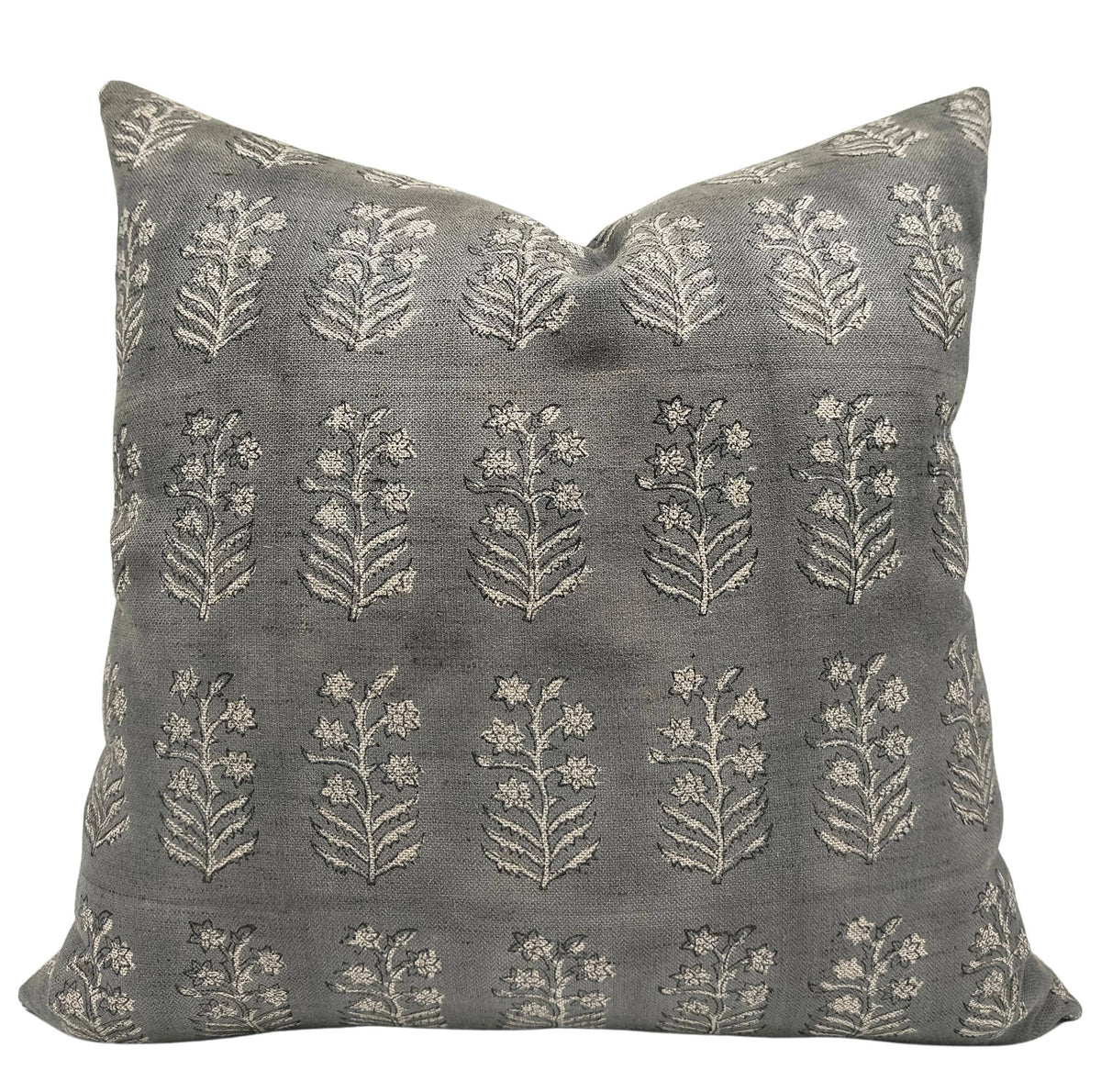 Indian Print Linen Blend Pillow Cover - Indradhanush: Linen Blend / One Side / 20X20