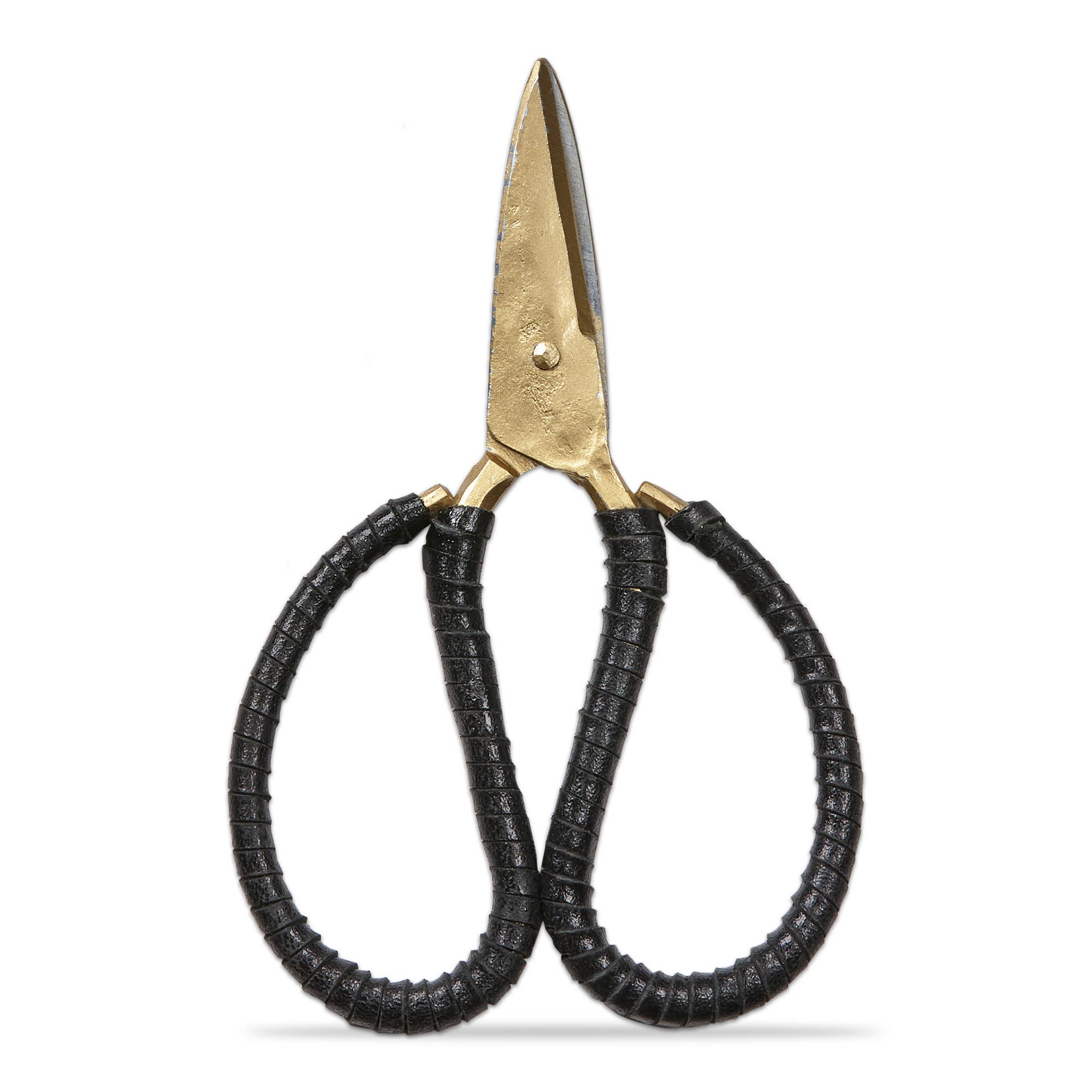 Cane Wrapped Scissors Leather Wrapped Forged Iron Scissors – Tar River Interiors