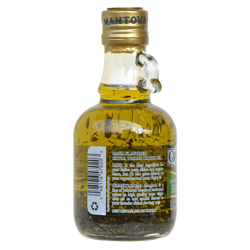 Mantova Grand'Aroma Basil Extra Virgin Olive Oil, 8.5 oz.