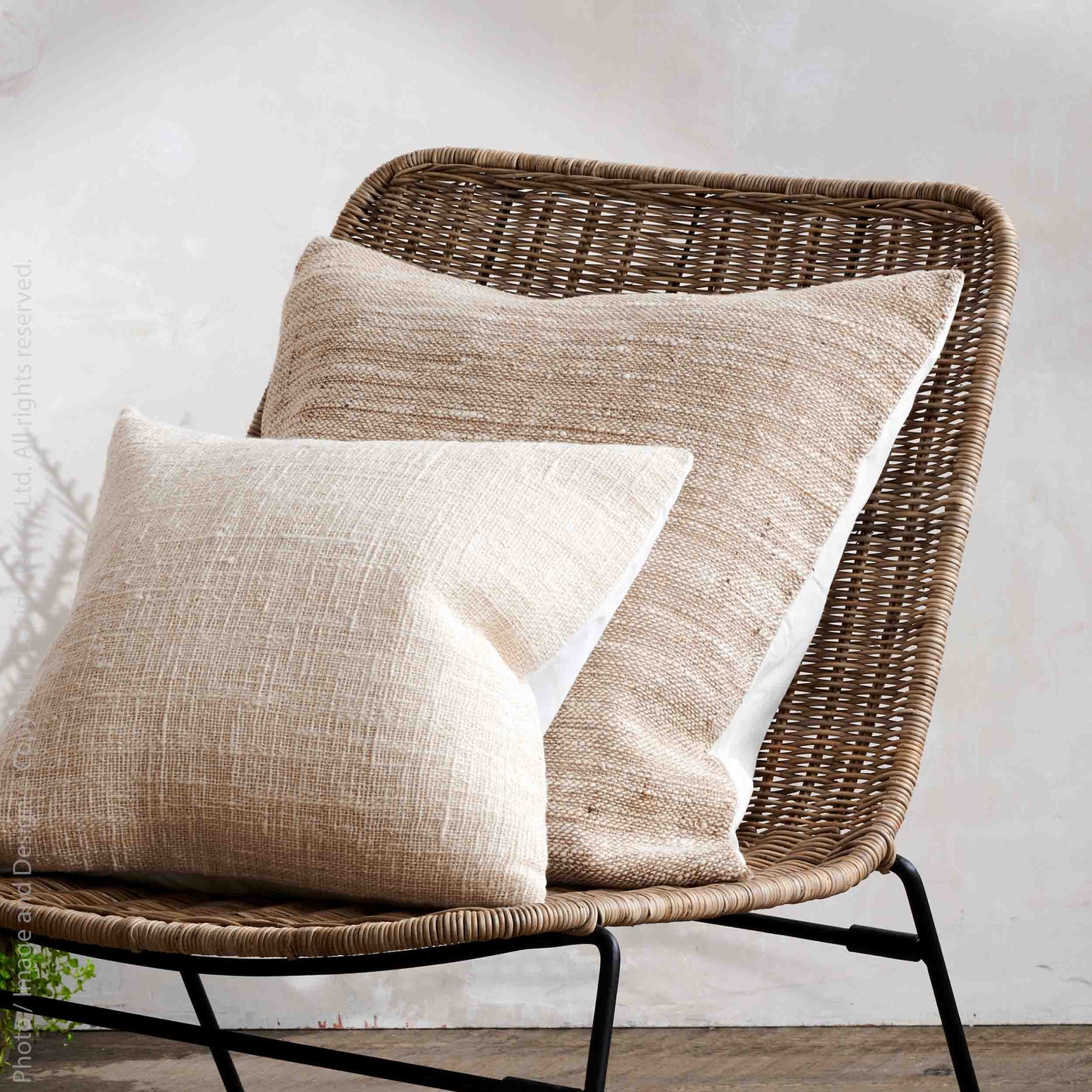 Capri Handwoven Jute Cushion