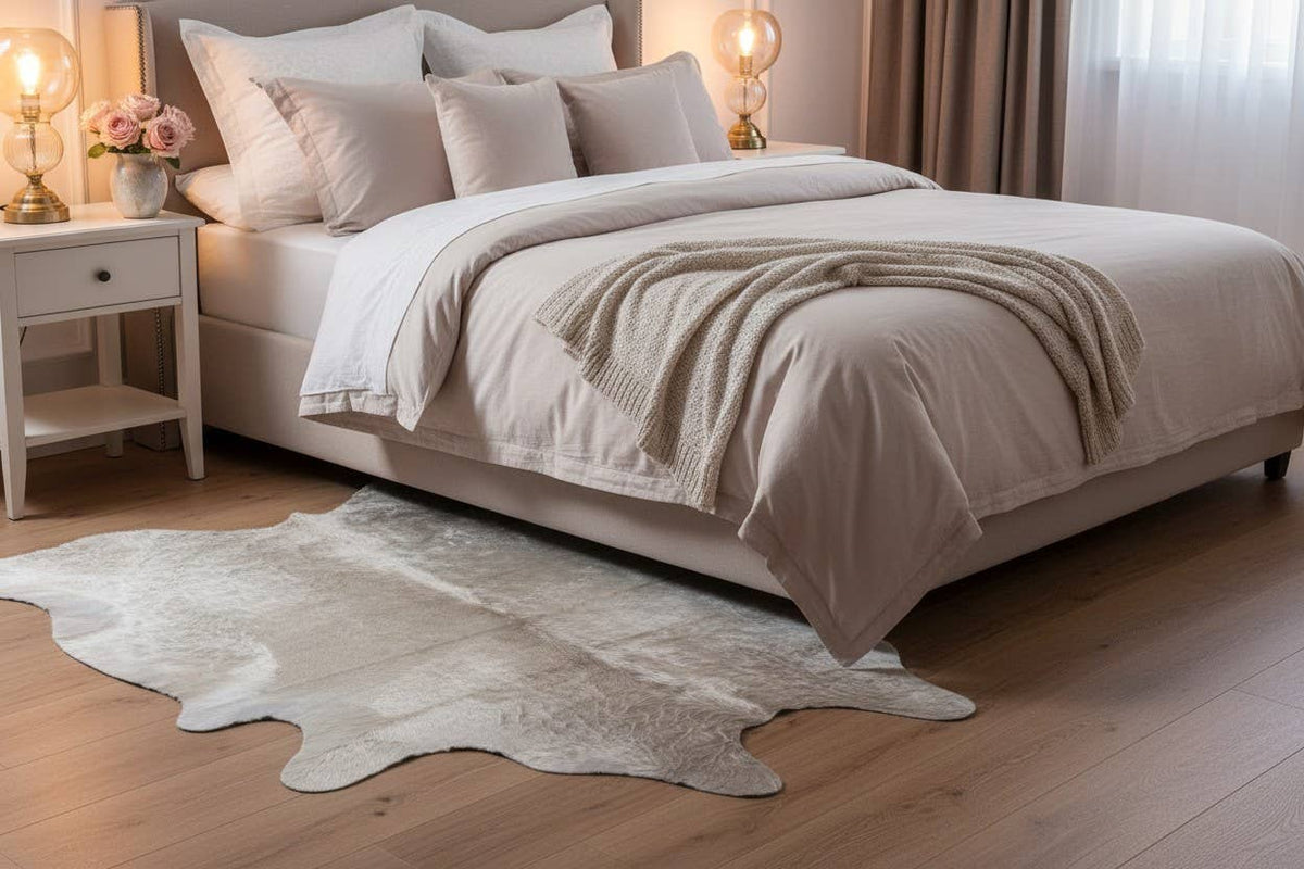 Champagne Brazilian Cowhide Rug