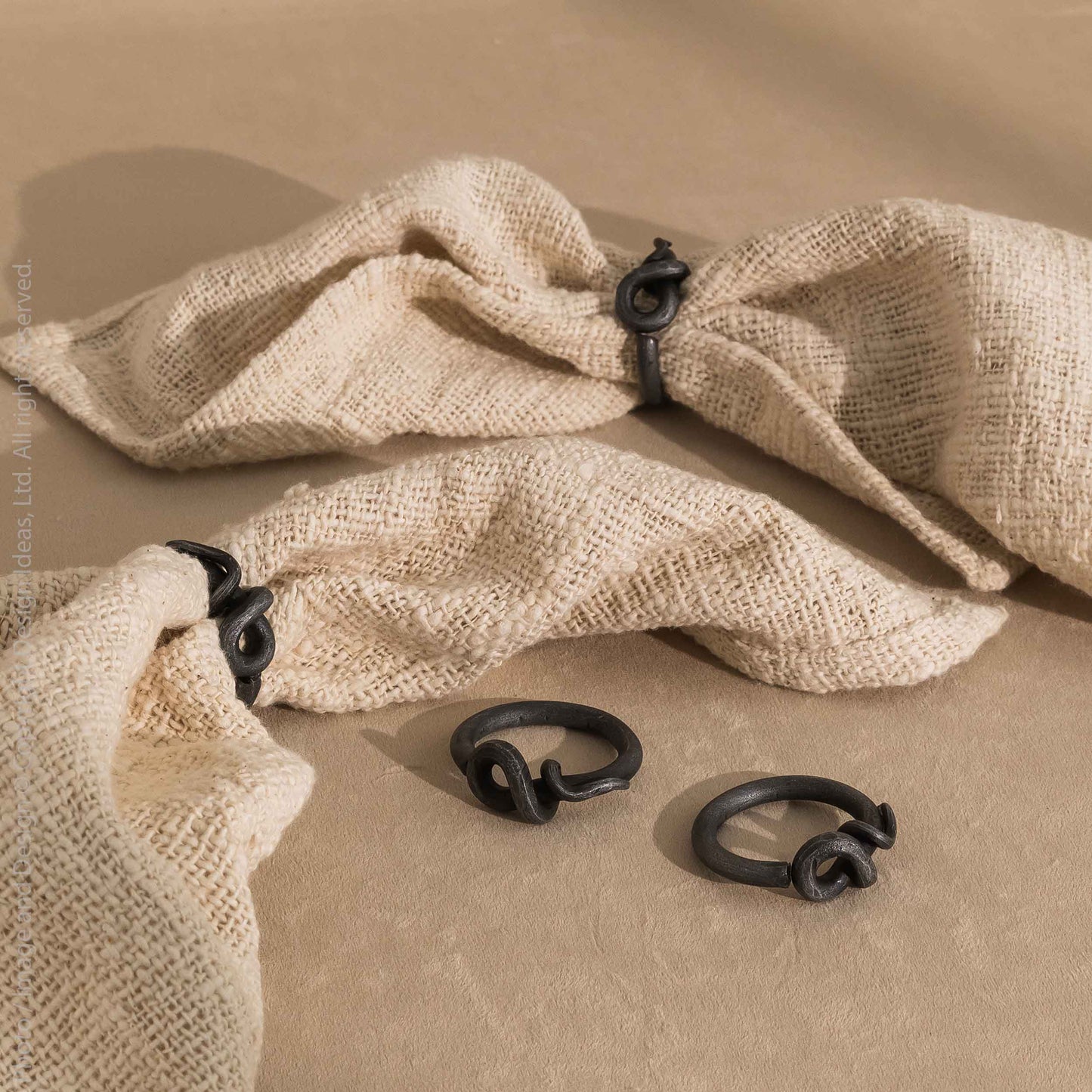 Napkin rings (set of 4): Stainless Brummel