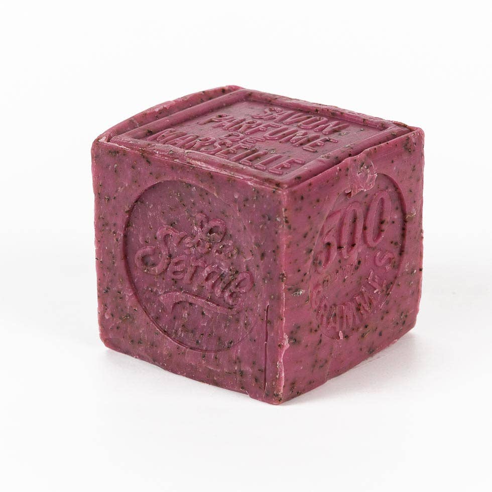 Marseille soap block - 150g  Raspberry