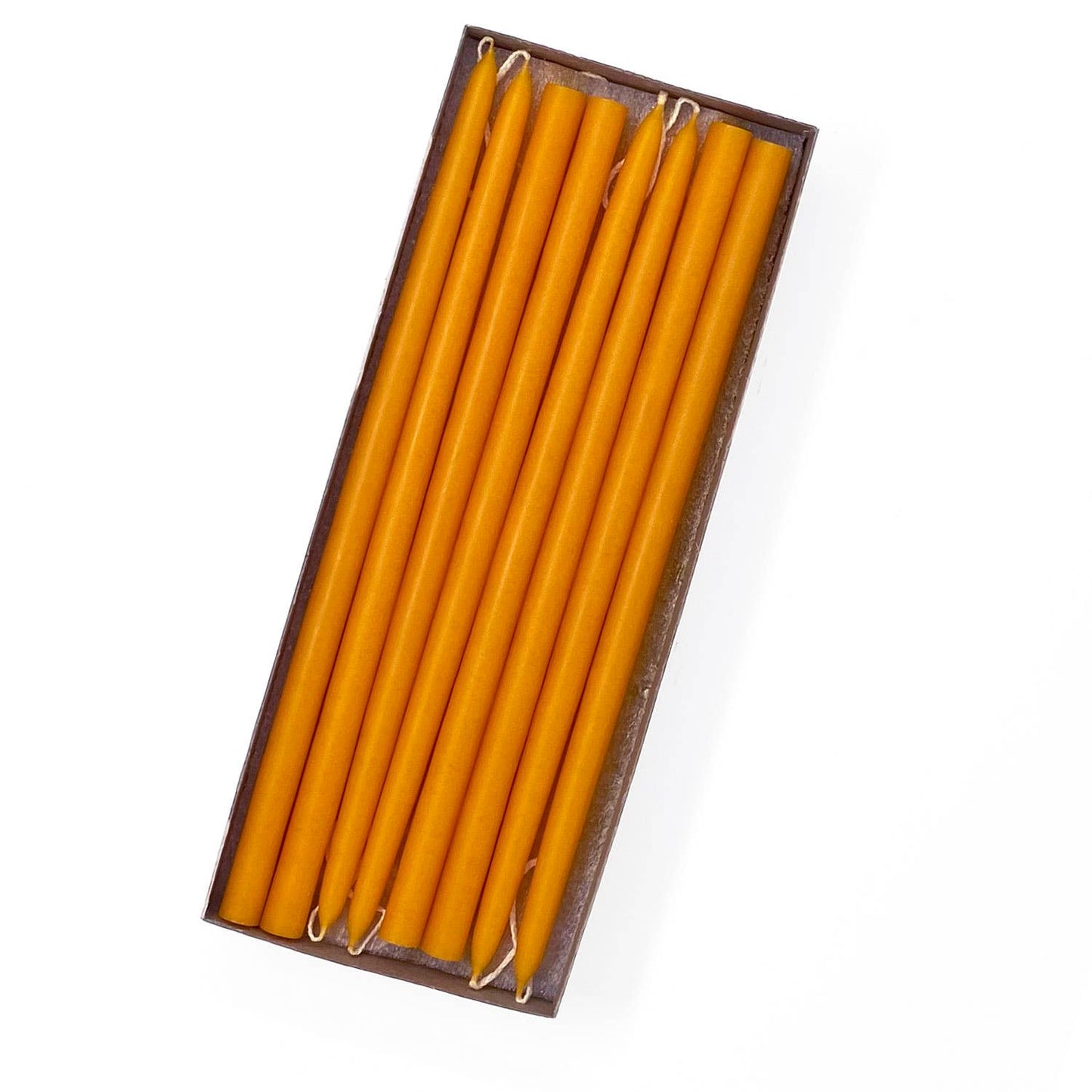 10" Unscented Hand Dipped Tiny Taper Candles - 39 Colors: Shell White