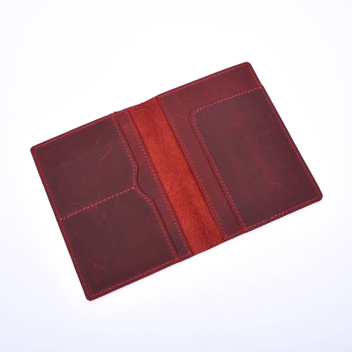 Passport Cover, Genuine Leather Passport Holder Case: Green