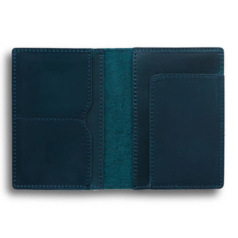 Passport Cover, Genuine Leather Passport Holder Case: Green
