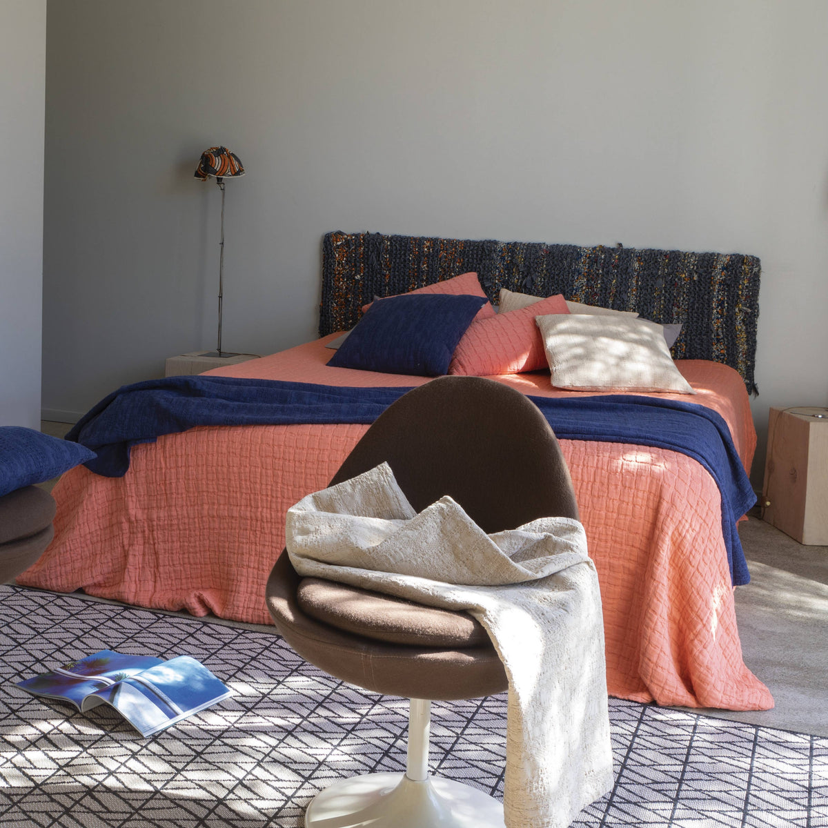 Stonewashed Swami Linen Bedspread 240 X 260