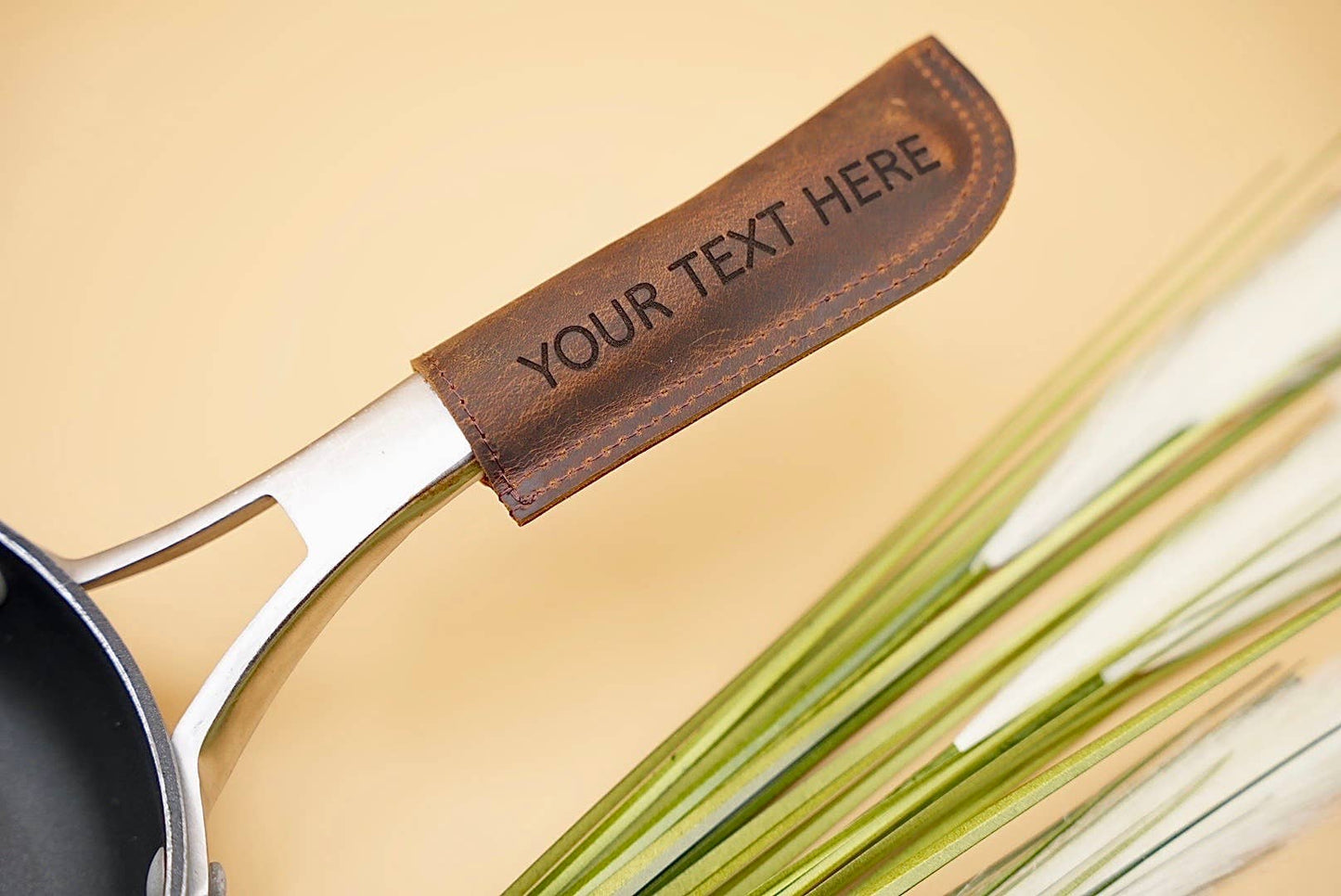 Leather Hot Handle, Panhandle Potholder Holder for Cast Iron