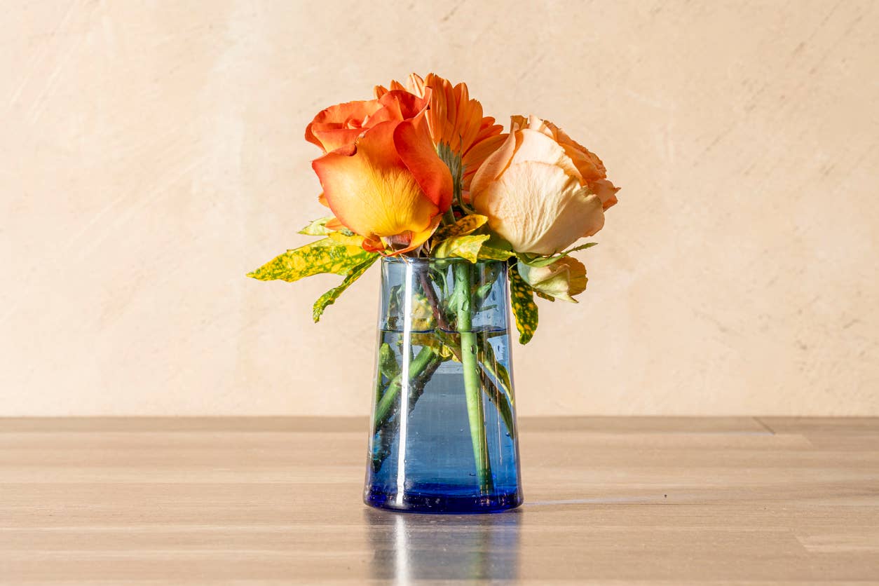 Moroccan Cone Glassware Large - Blue