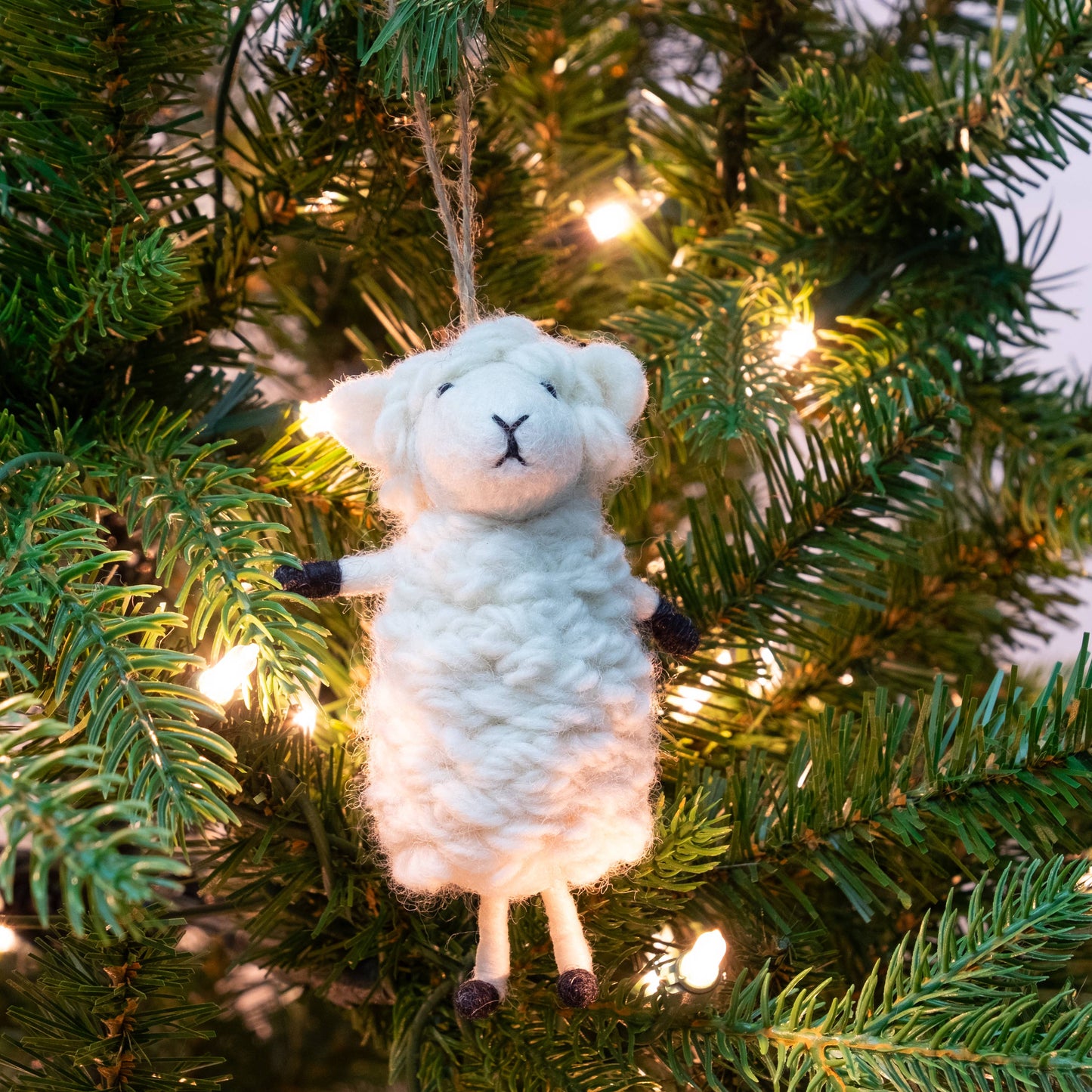 Ornament - Standing White Sheep