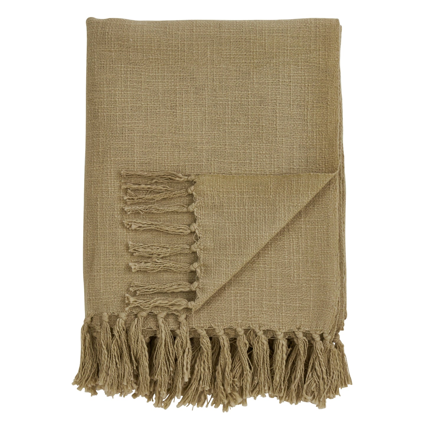 Tasseled Throw: Natural / 50"x60"