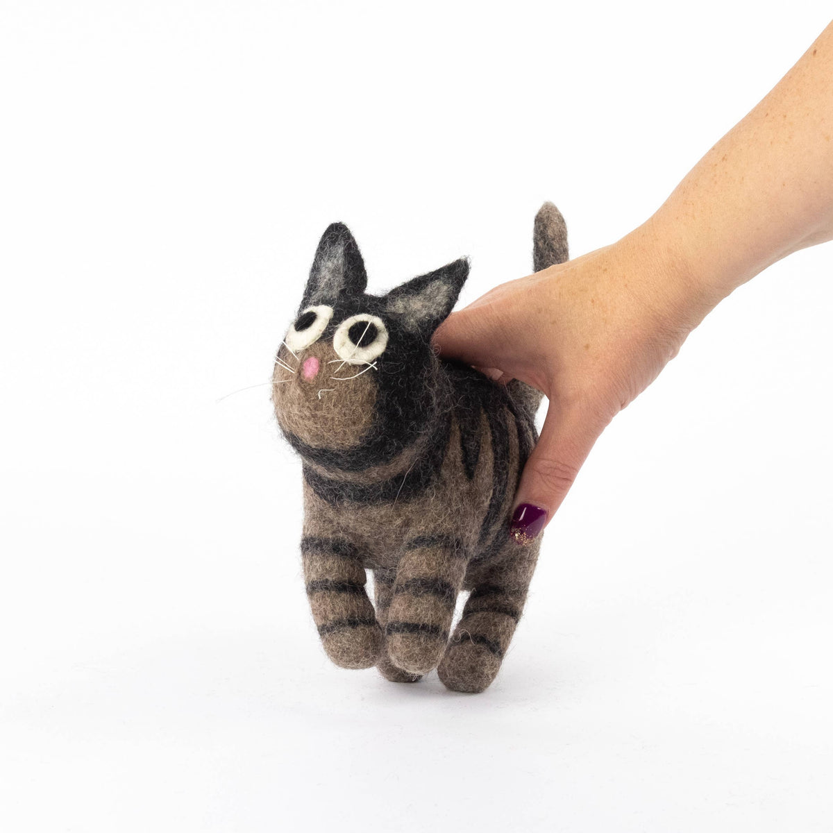 Toys - Cat - Black and Gray Striped