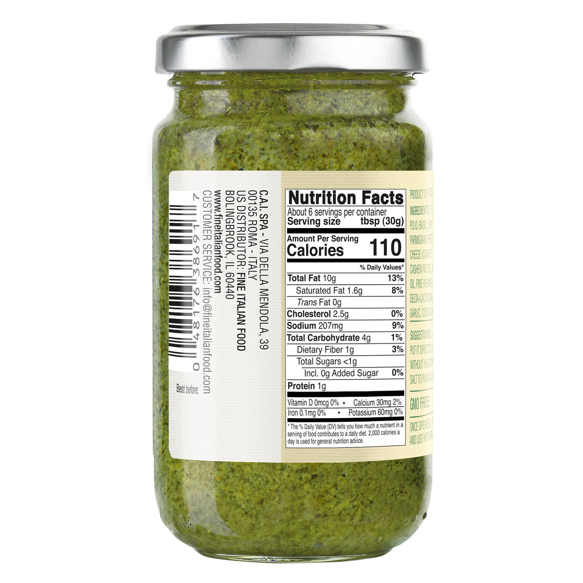 Basil Pesto PDO with Cheese