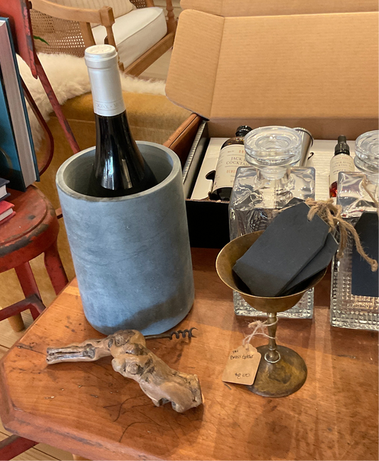Med. Soapstone Wine Cooler: Grey / Soapstone