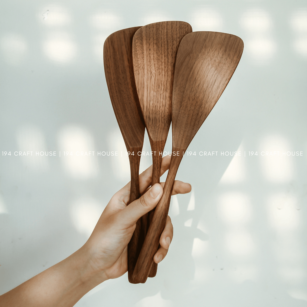 Walnut Wood Spatula - 12"- Kitchen Serving Utensils