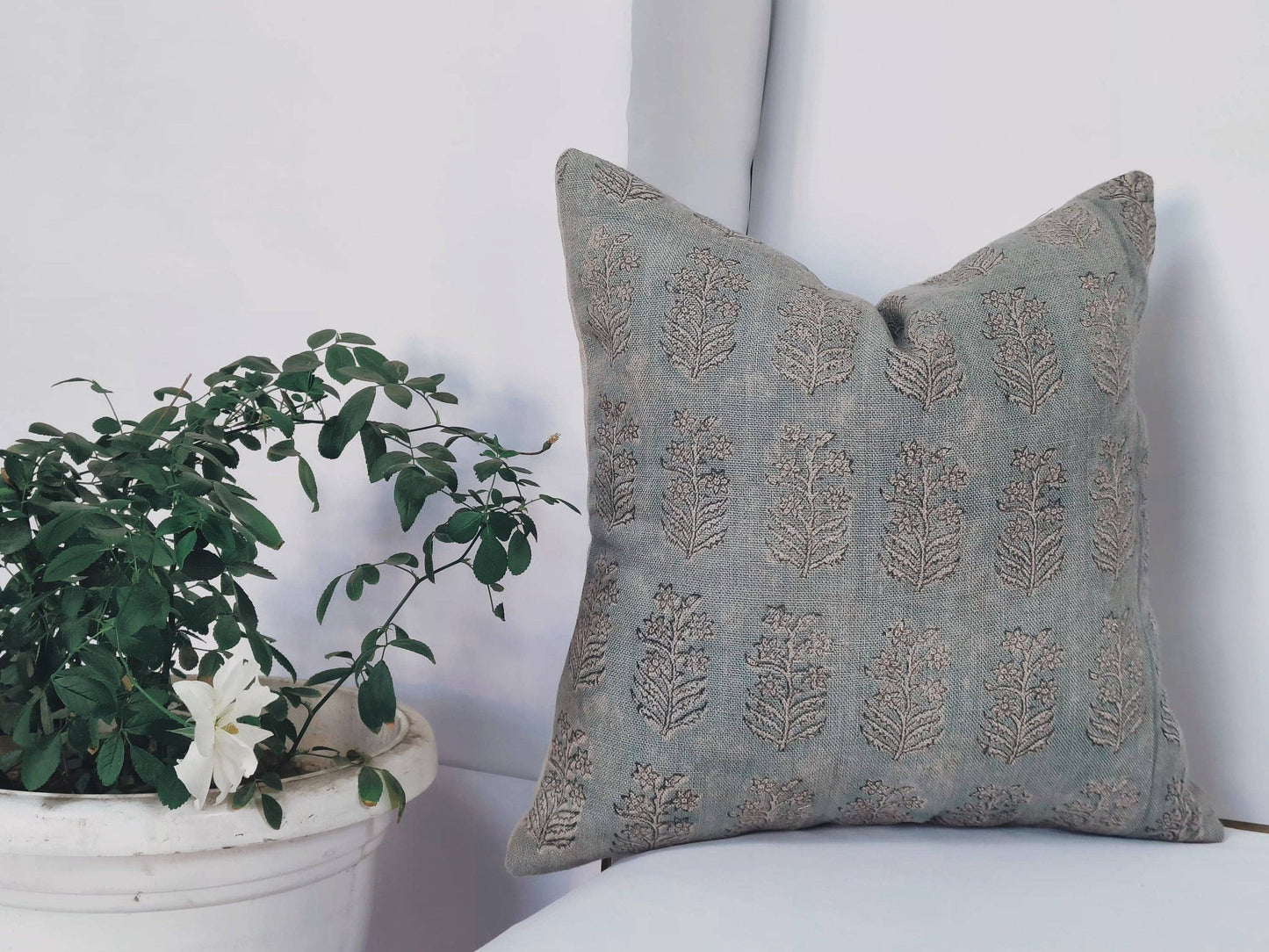 Outdoor Living Room Thick Linen Pillowcase - Inderdhanush: 16x16 Inch / Thick Linen Pure / One Side Print