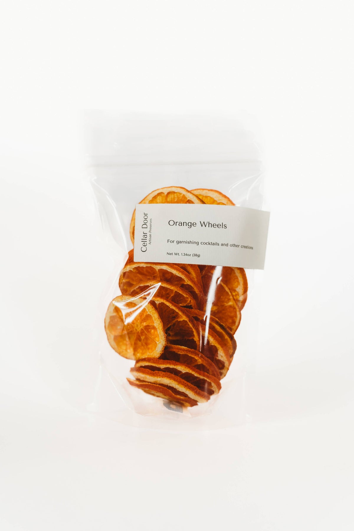 Dehydrated Orange Wheels: 1.3oz pouch