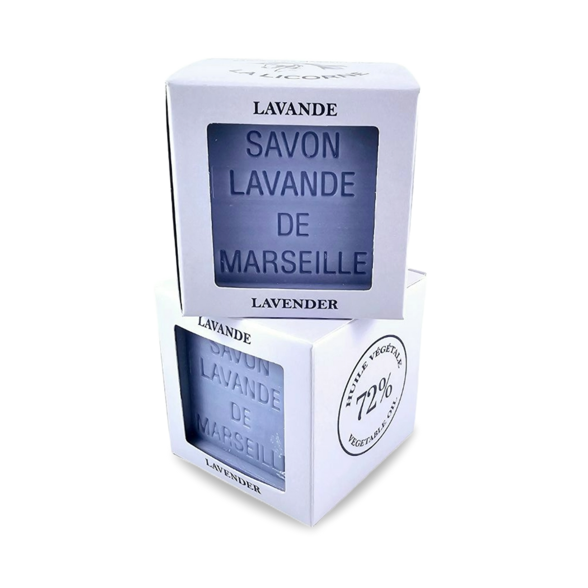 Perfumed Marseille soap block - 300g - Blue Lavender
