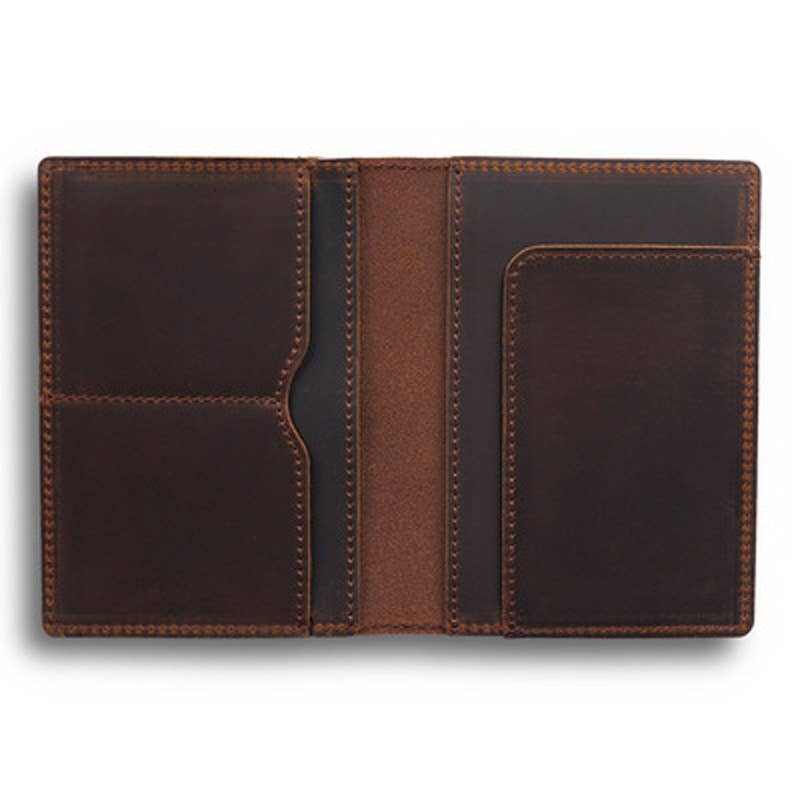 Passport Cover, Genuine Leather Passport Holder Case: Green