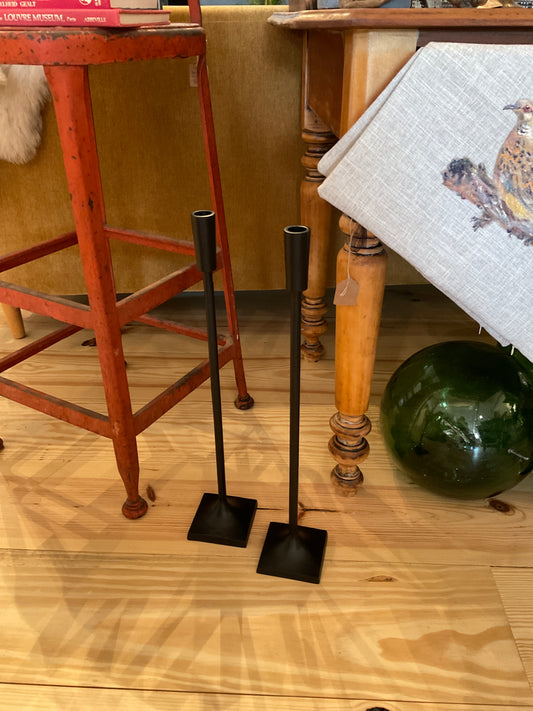 Candle Holder Black H 22.04" x 3.9"