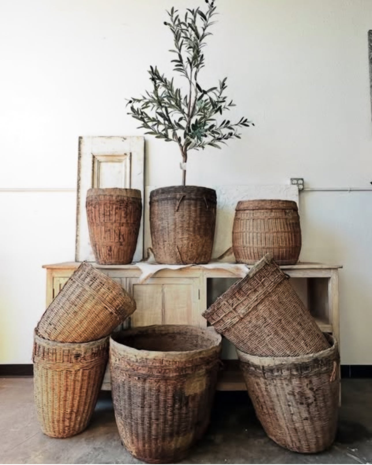 Handwoven Portuguese Gathering Baskets