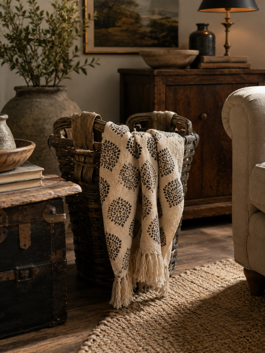 Hand Woven Cotton Throw