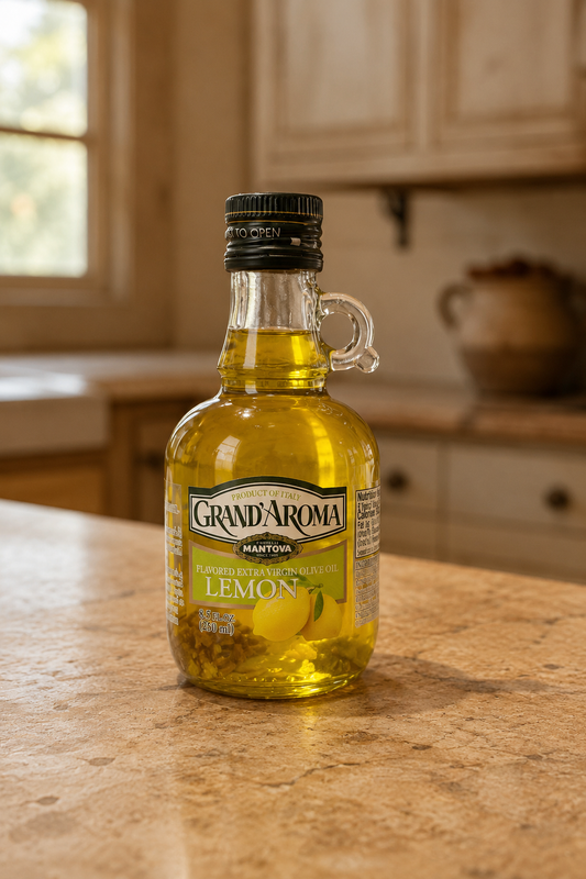 Mantova Grand'Aroma Lemon Extra Virgin Olive Oil, 8.5 oz.