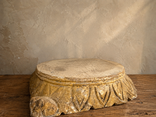 Vintage Carved Architectural Pillar Base