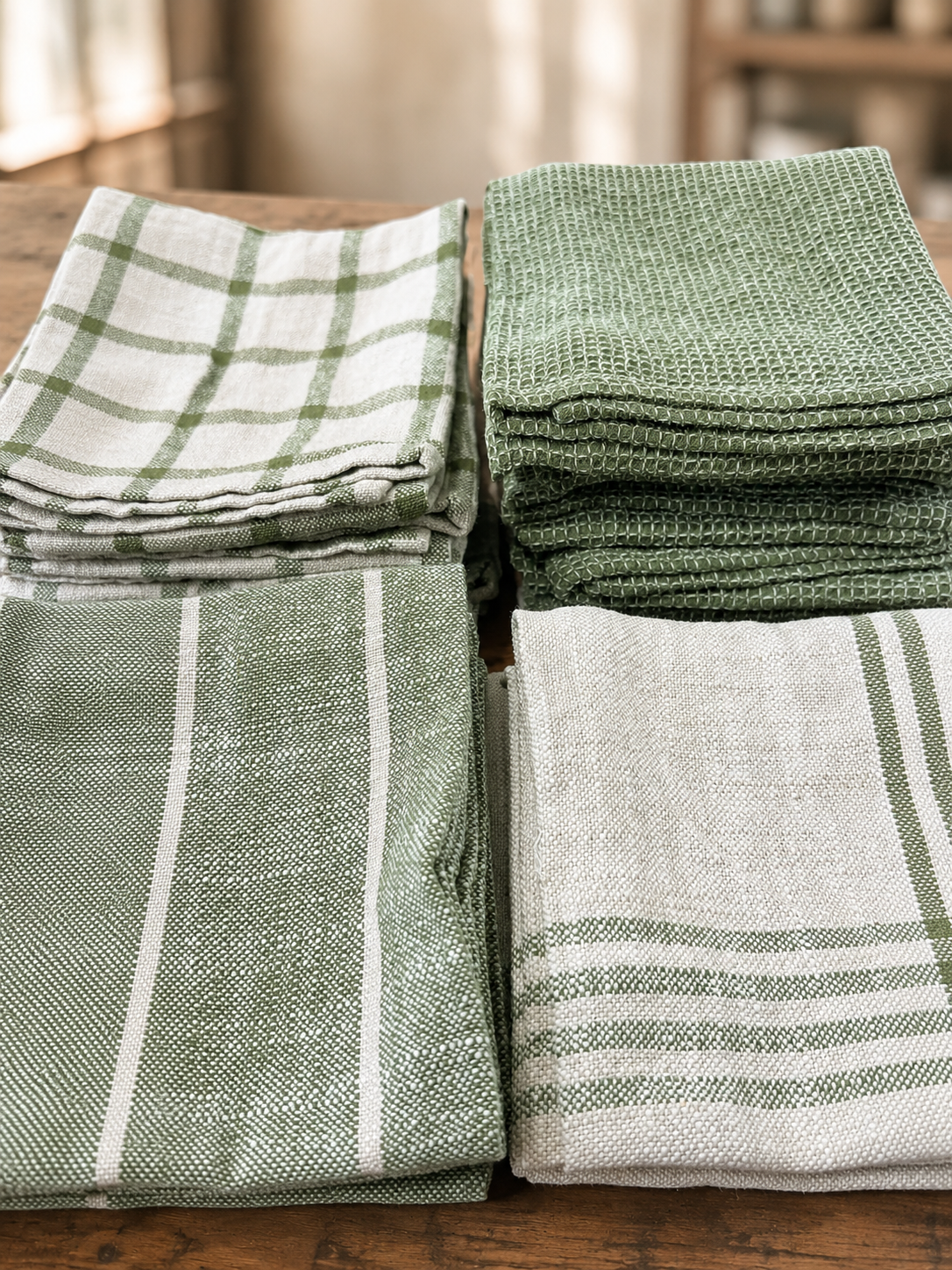 Everyday Dishtowel / Olive Cotton