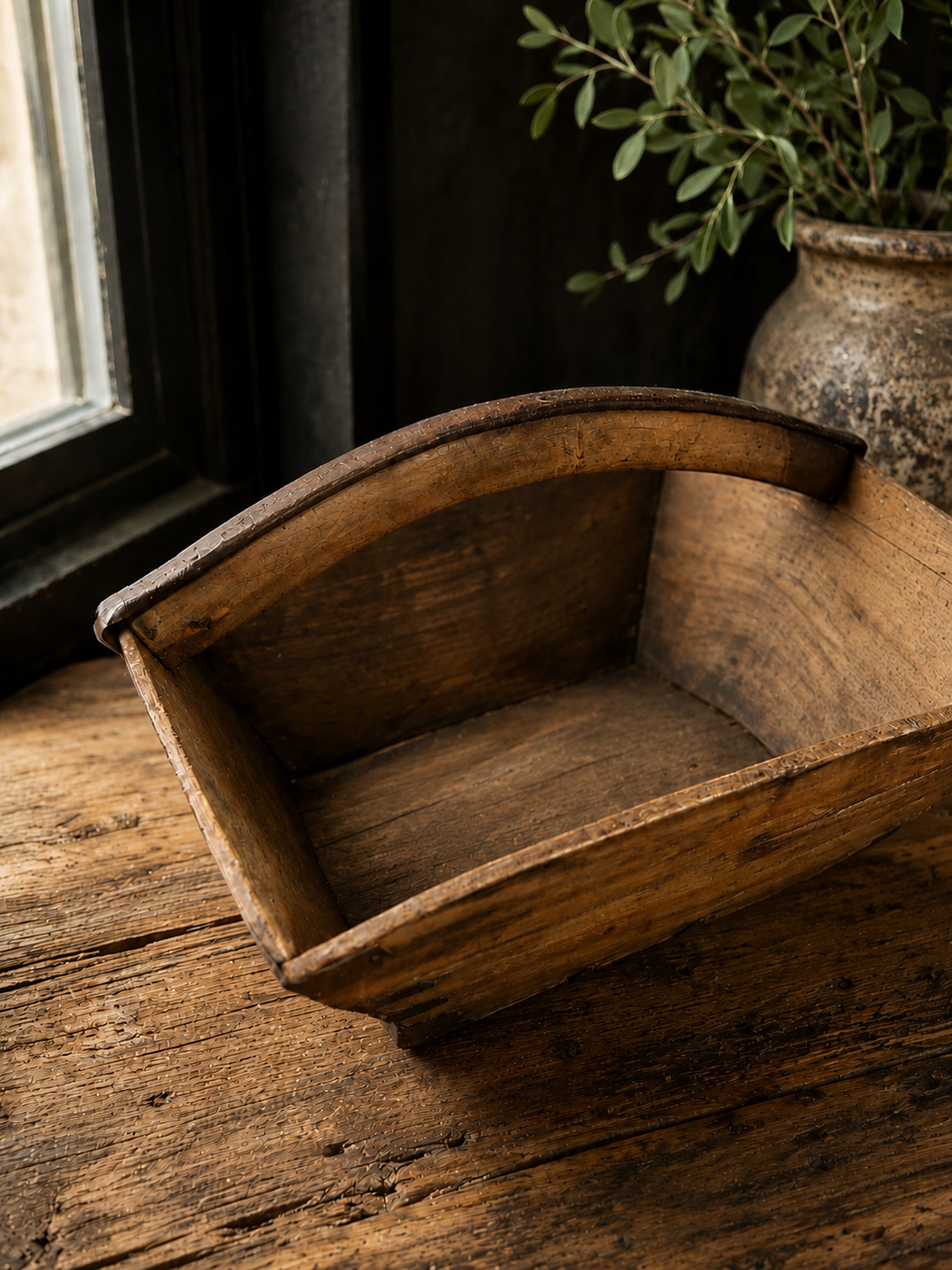 Wooden Chinese Rice Basket