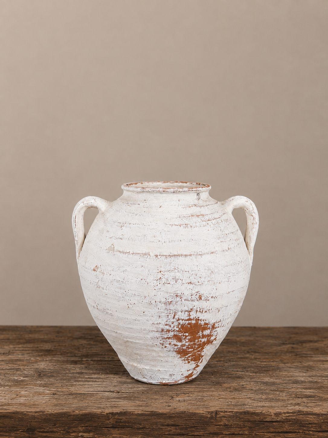 Turkish White Washed  Pot
