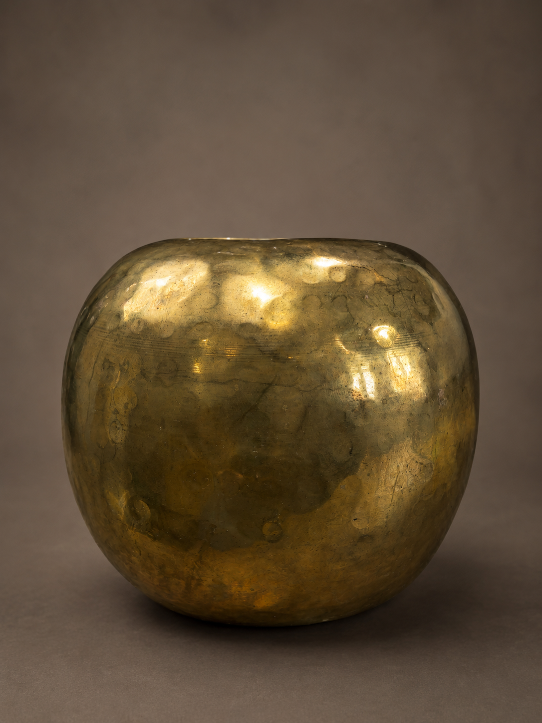 Hammered Brass Pot