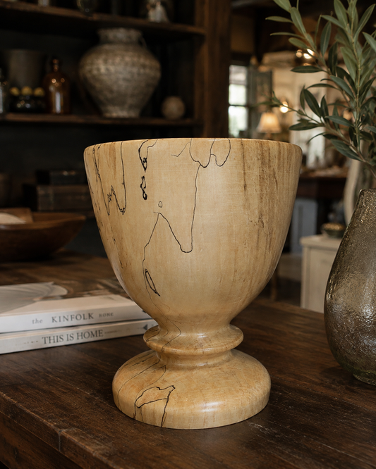 Spalted Wood Pedestal Bowl