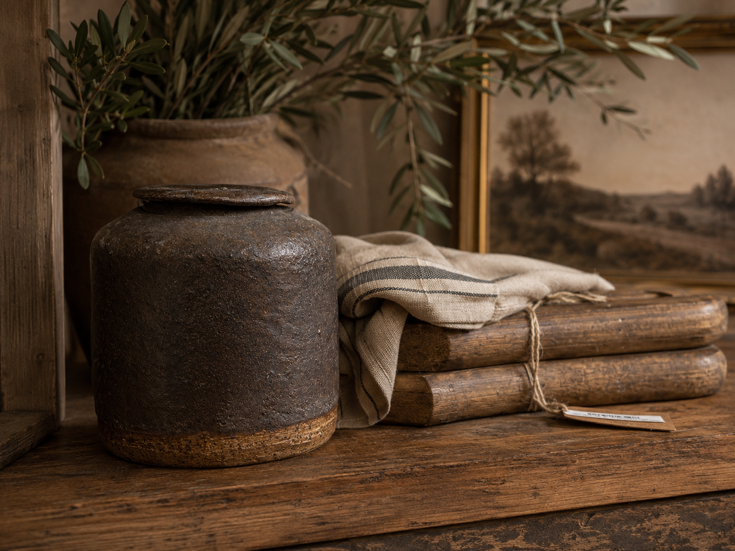 Signed  Stoneware Pot