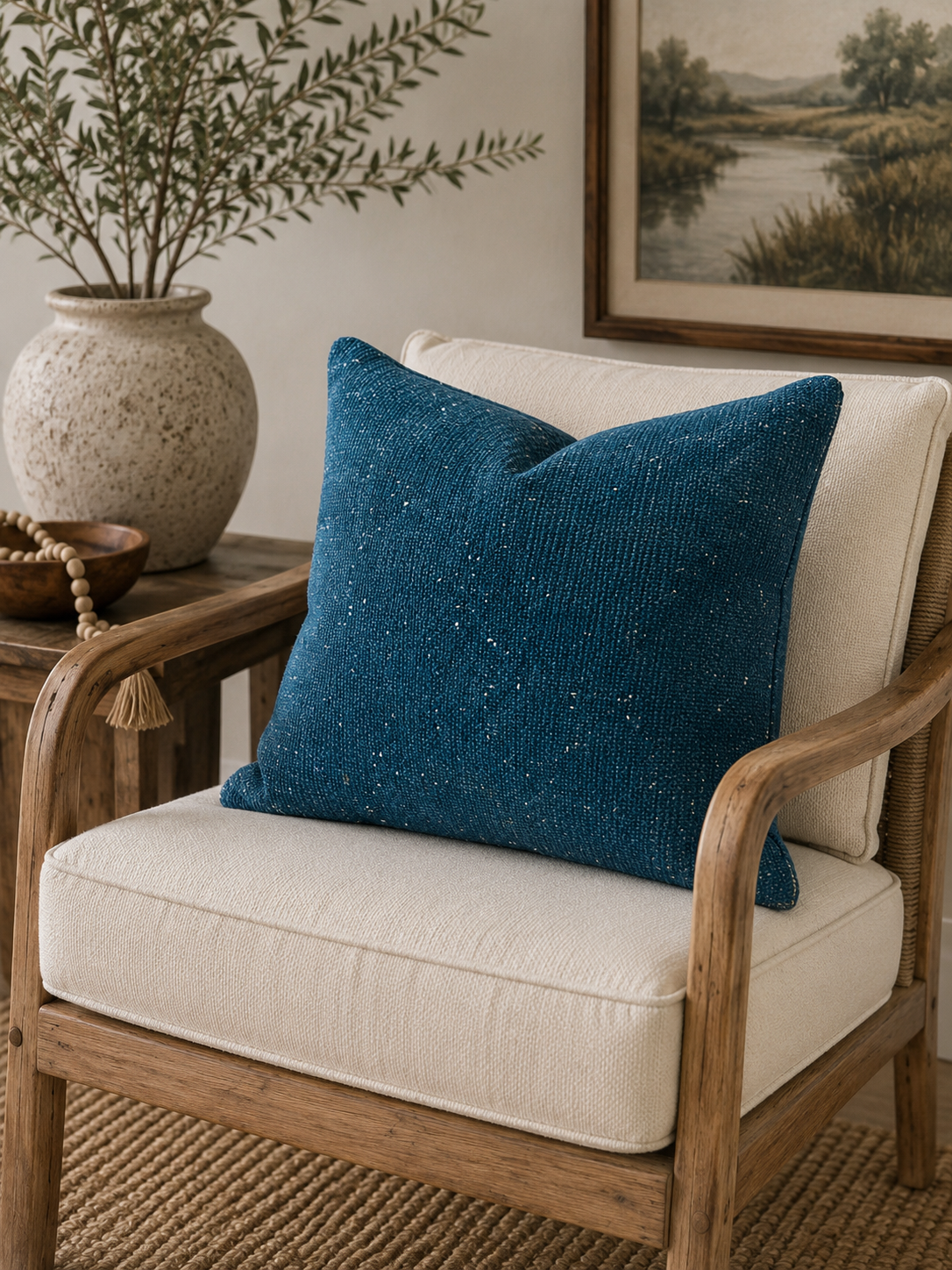 Textured Woven Accent Pillow