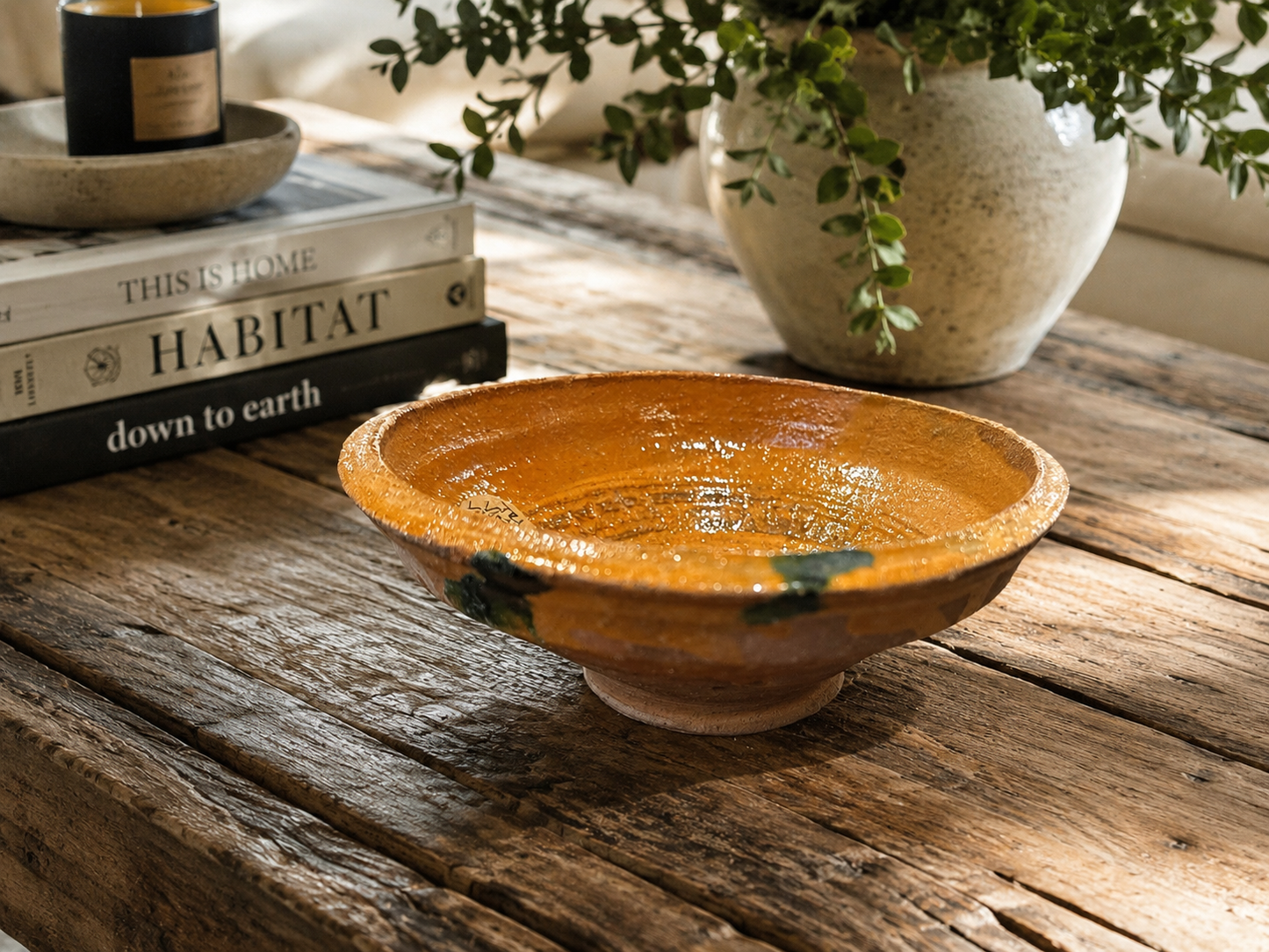 Vintage Clay Bowl