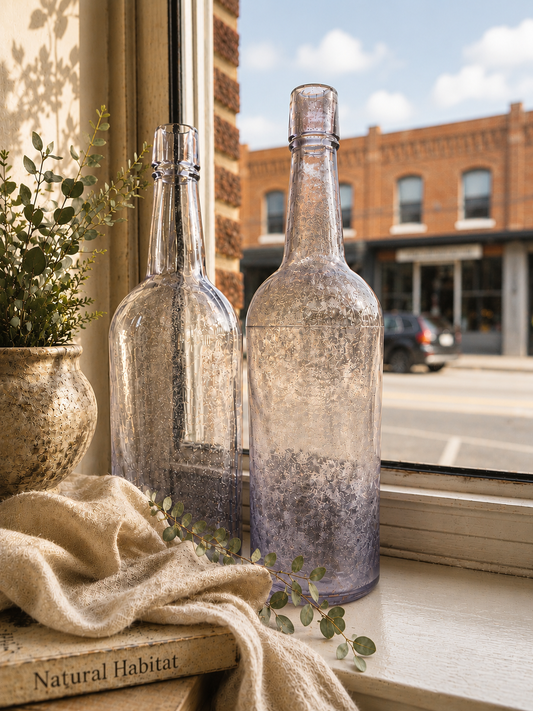 Lavender Glass Bottle