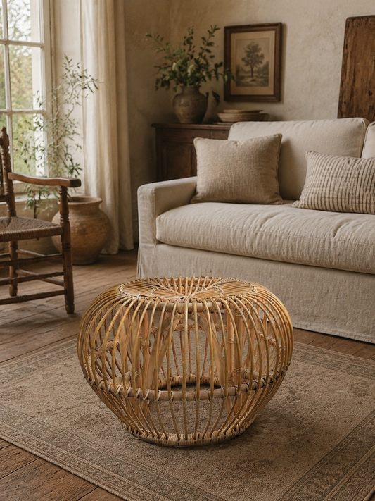 Rattan Accent Table