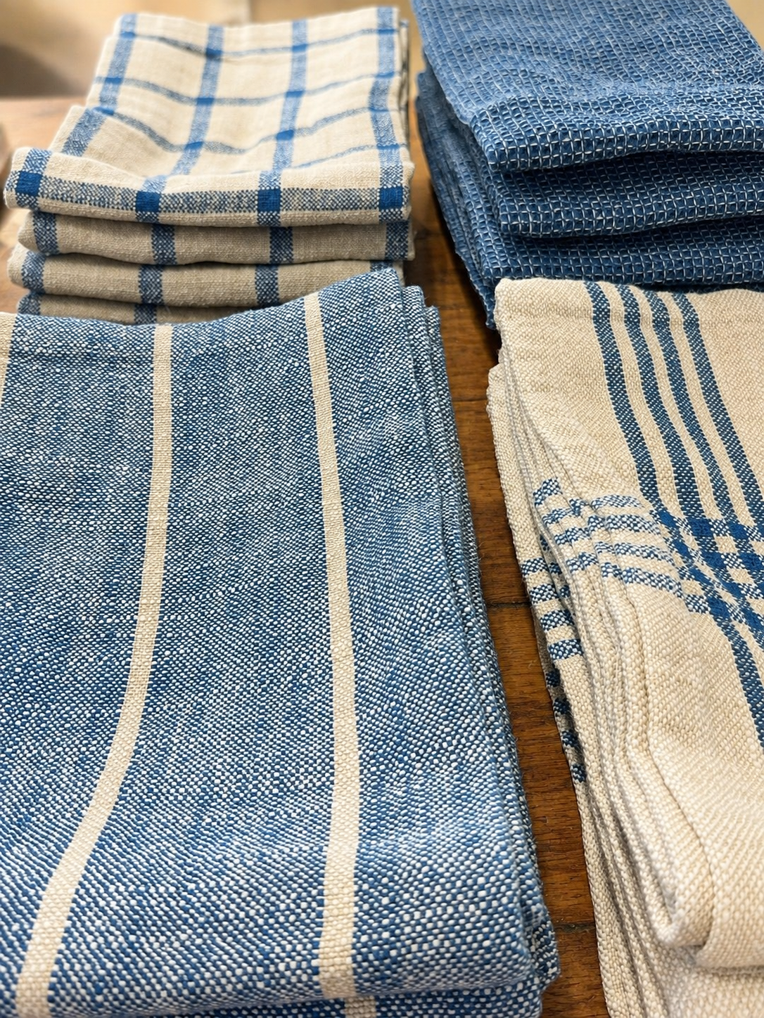 Dishtowel Blu Denim Cotton