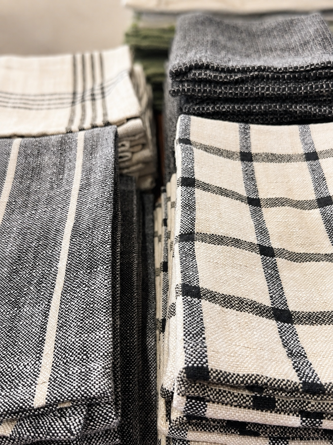 Everyday Dishtowel BlackCotton