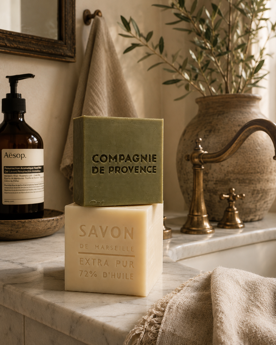 Authentic Cube of Marseille Soap 13.8 oz Fragrance Free