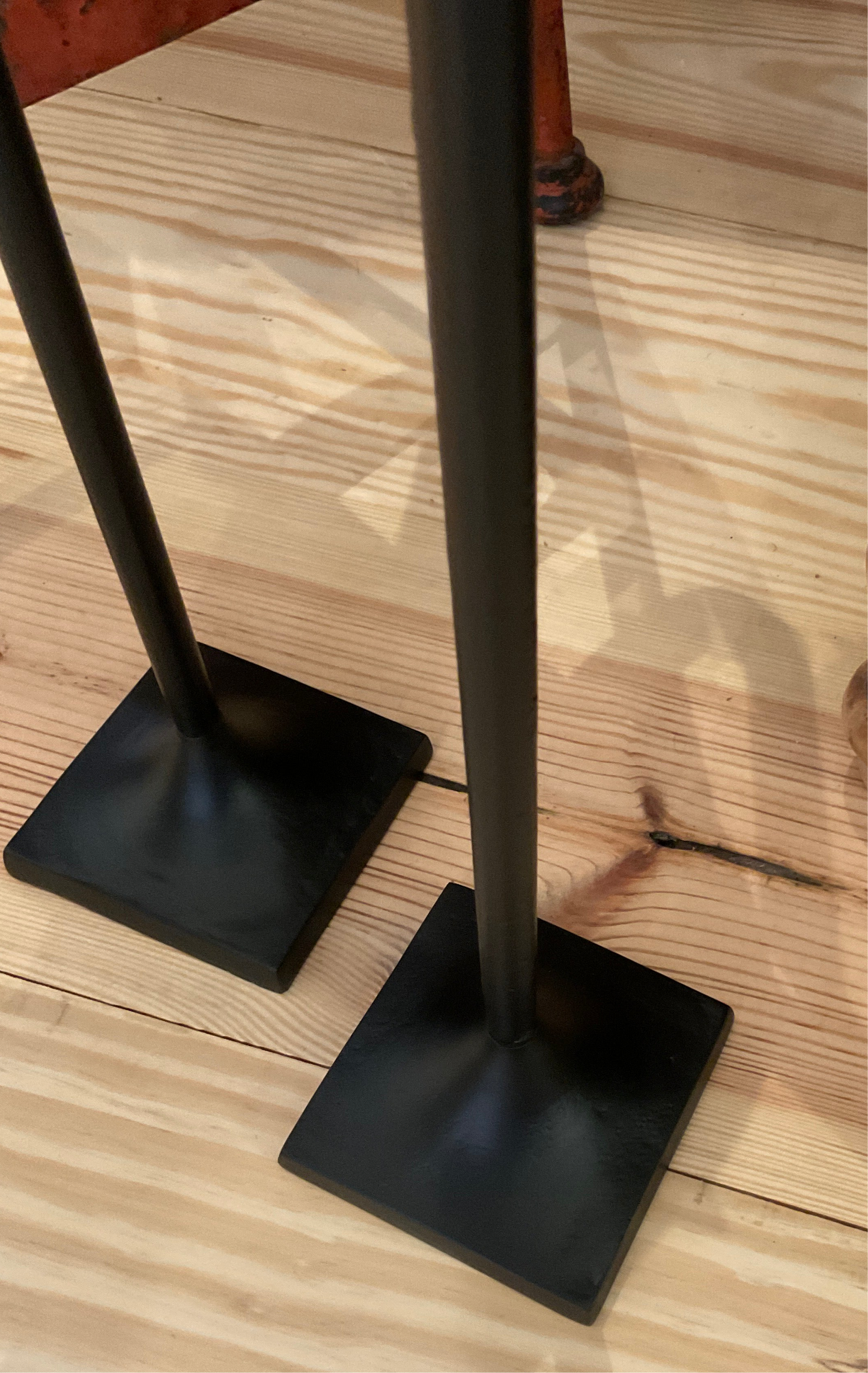Candle Holder Black H 22.04" x 3.9"