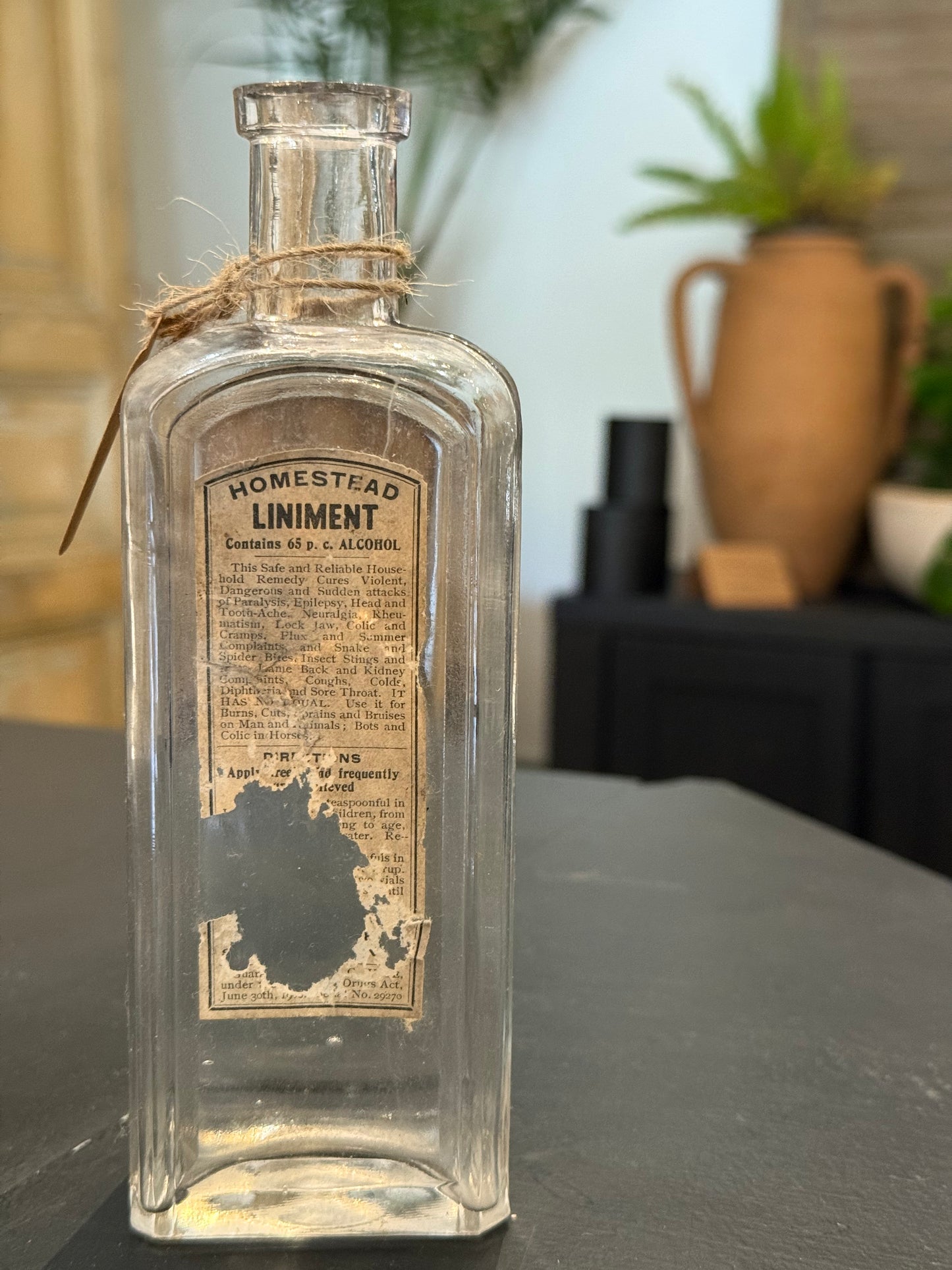 Antique Homestead Liniment Bottle