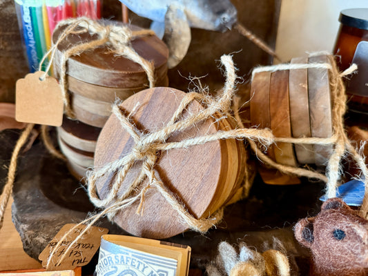 Teak  Coasters