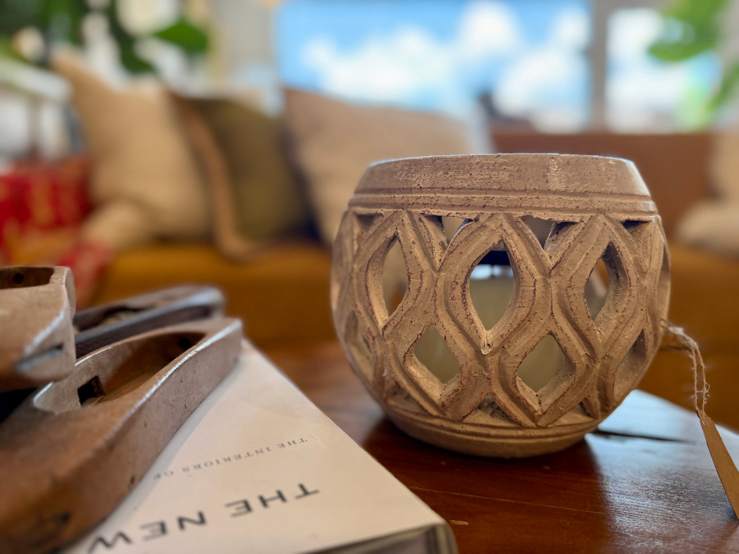 Terracotta Candle Lantern