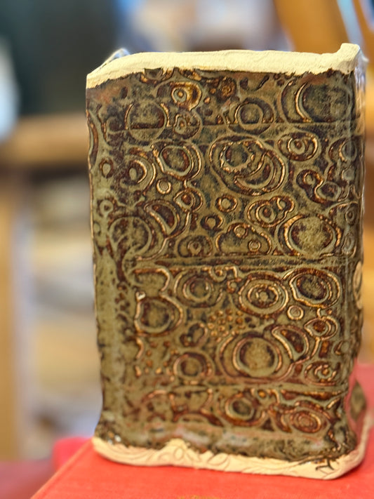 Textured Pottery Vase