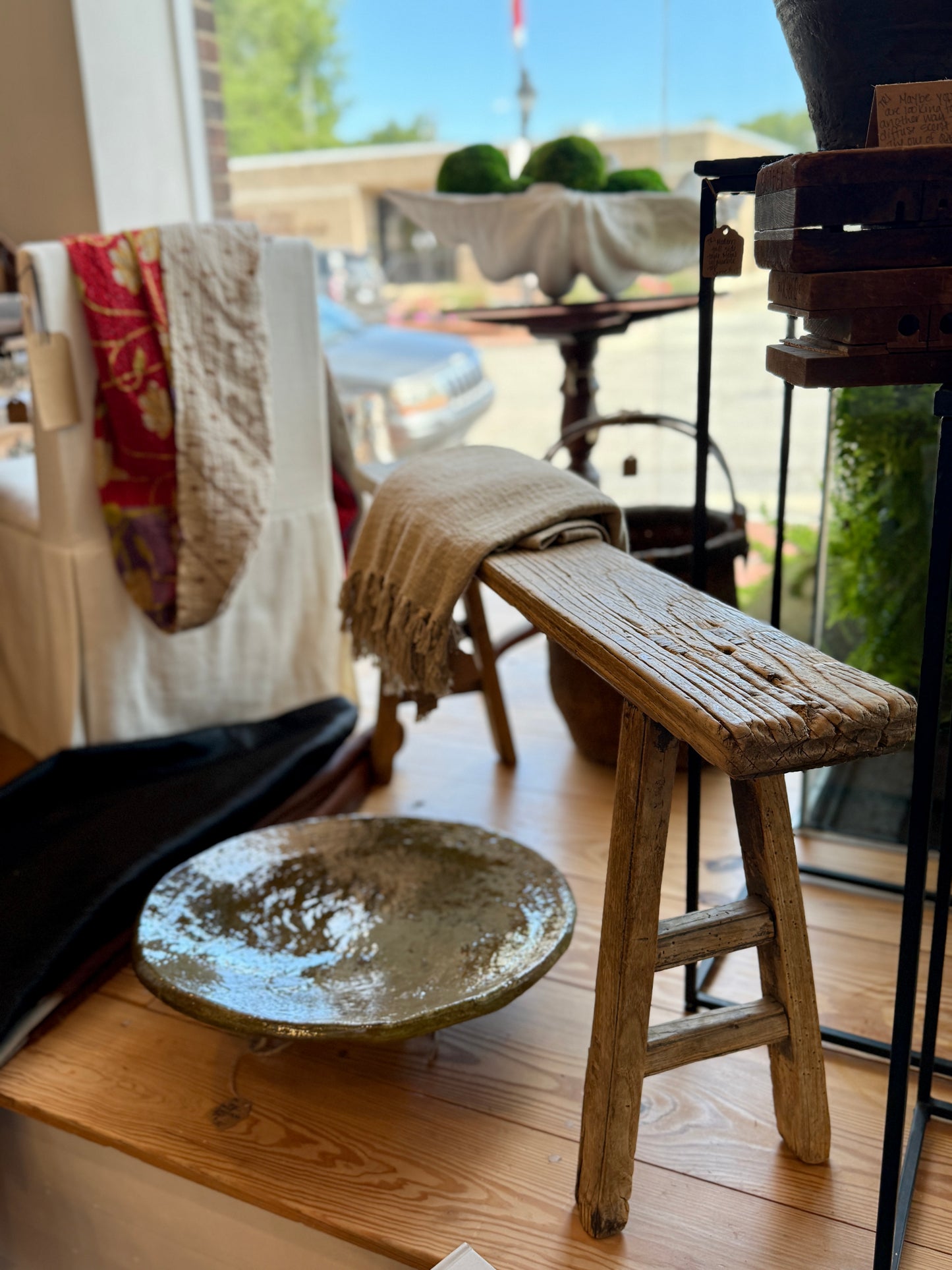 Rustic European Farmhouse Bench